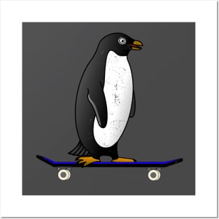 Skateboard Penquin Posters and Art